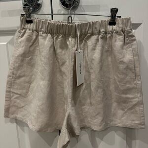 NWT RHYTHM. Linen Classic Beach Shorts Oat
